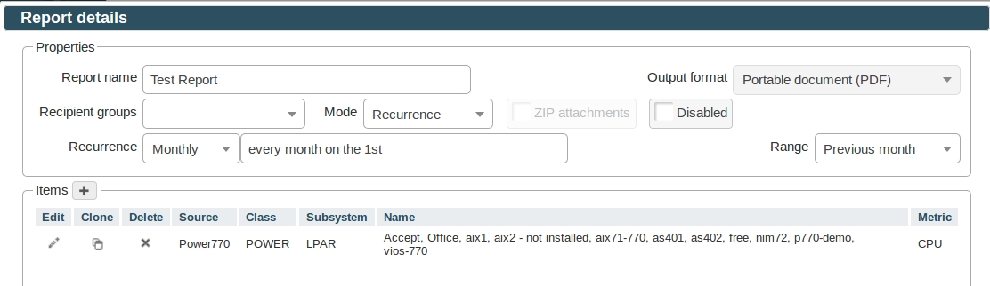 Reporter configuration 3