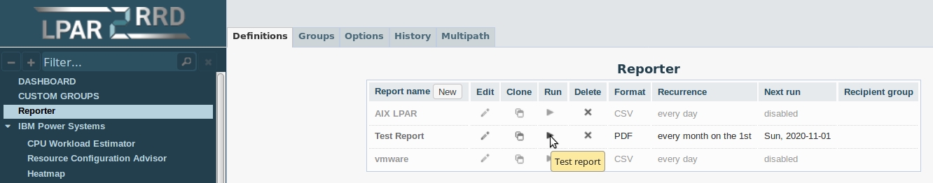 Reporter configuration 4
